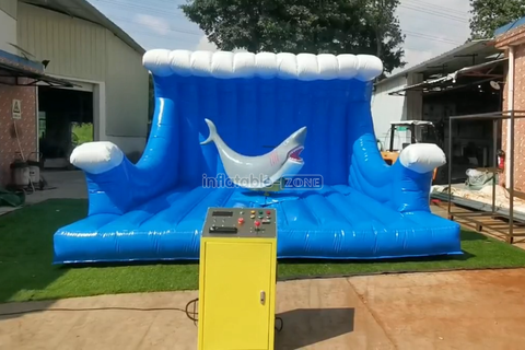 Fun Inflatable Mechanical Shark Riding Inflatable Amusement Ride For Party Game