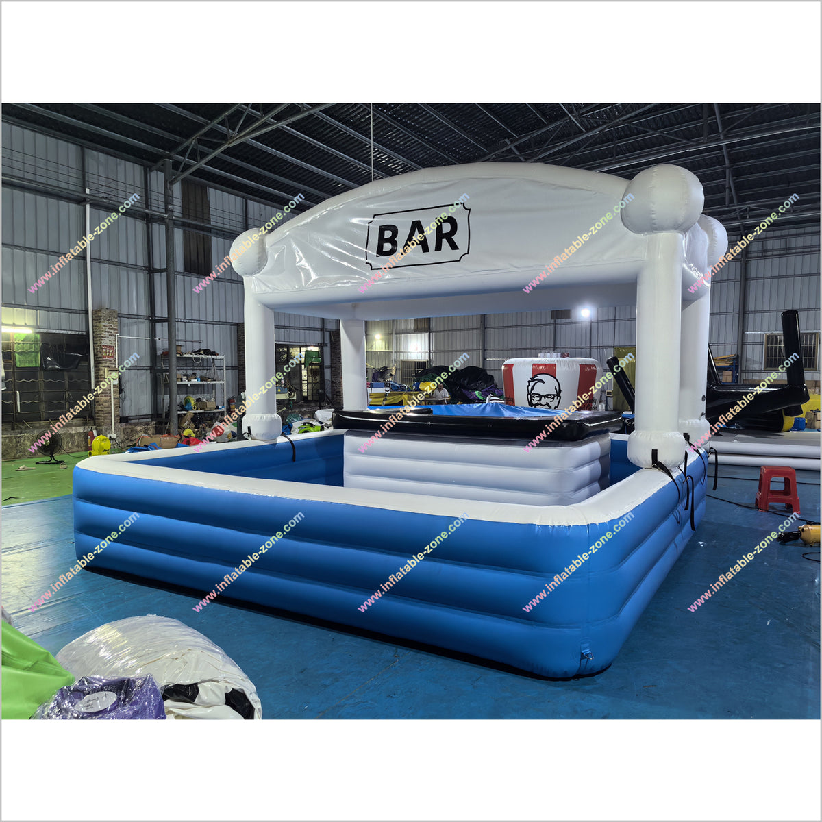 Beer Inflatable Waving Inflatable Bar Pool Water Blow Up Bar Party Event