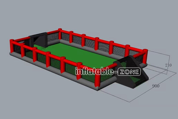 Inflatable-Zone Design Large Inflatable Soccer Arena Game Commercial Inflatable Football Field
