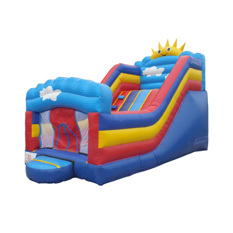 Sunny And Fun Inflatable Dry Slide Inflatable Bouncer Backyard Playground Party Slide Near Me