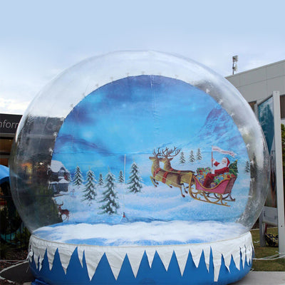 Inflatable snow globe for yard santa snow globe inflatable Christmas bubble tent