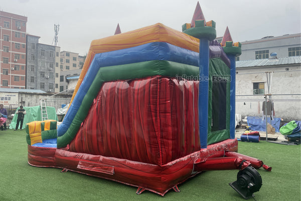 Rainbow Jumping Castle Inflatable Bounce House And Slide Combo Children Bouncy Castle