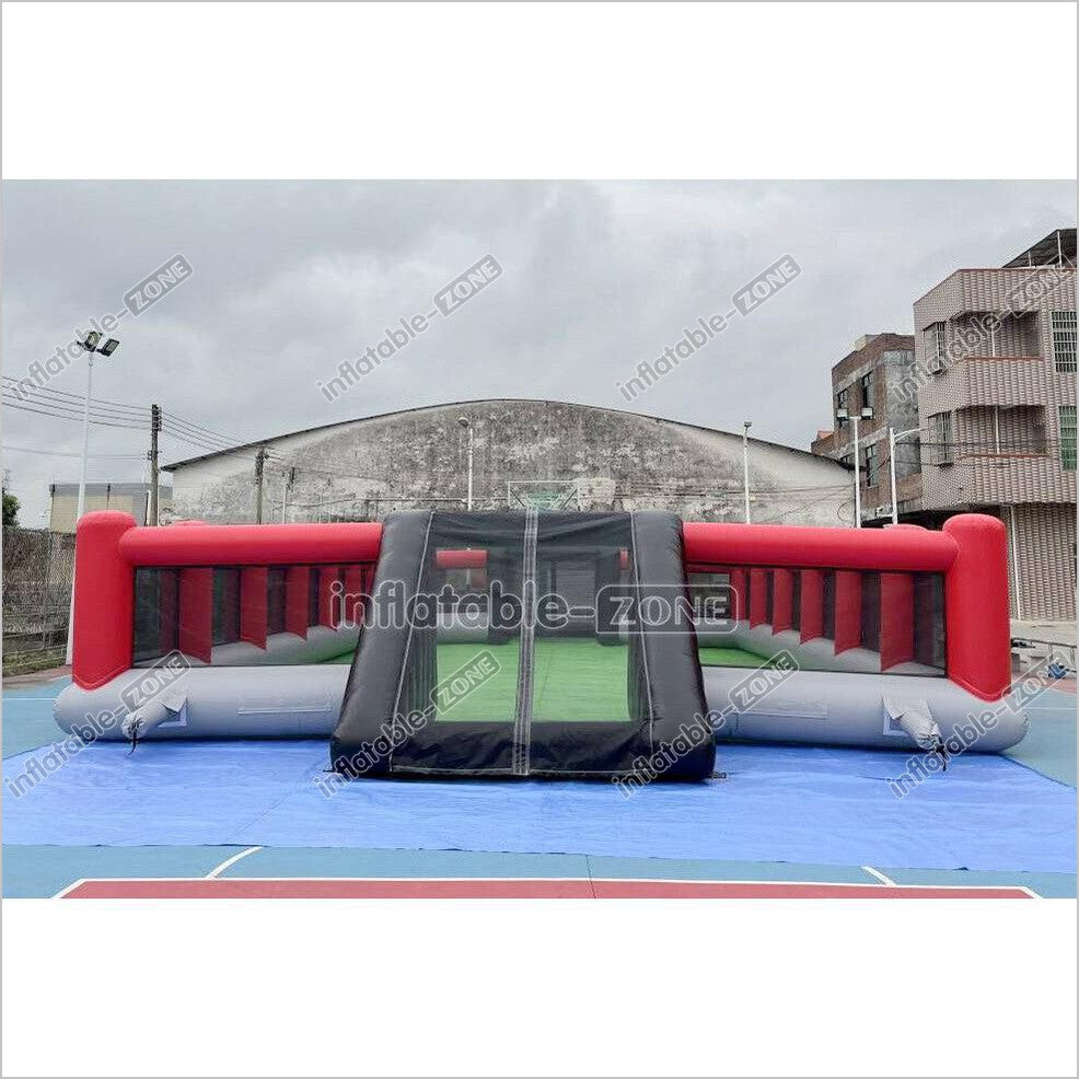 Self Inflating Stadium Outdoor Inflatable Football Pitch Playground Giant Inflatable Soccer F ...