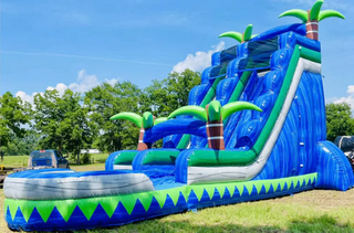 25% deposit for a 32x12x20ft water slide with air blower by sea shipping
