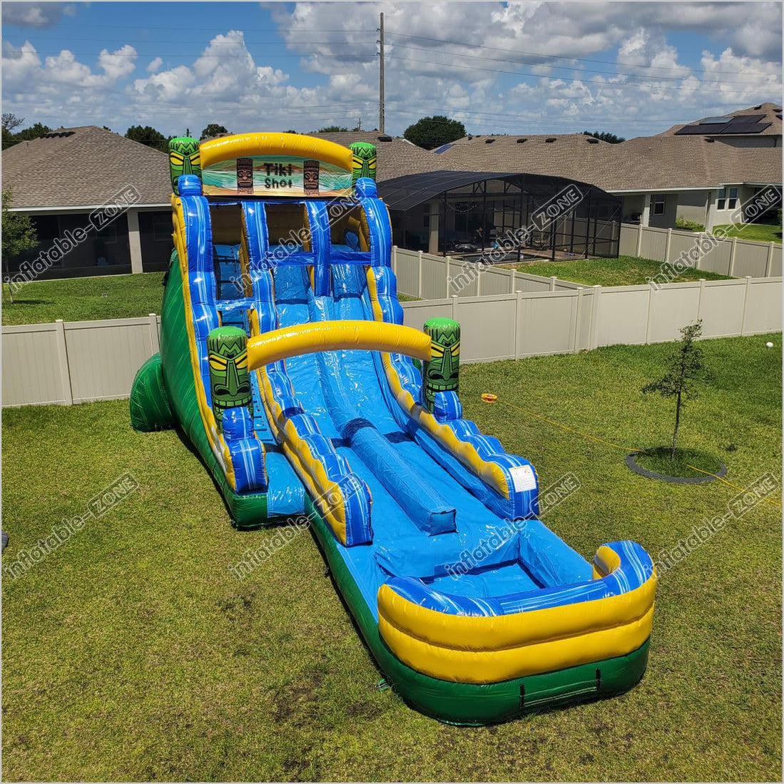 Large Inflatable Water Slide Pool Giant Inflatable Water Slide Park For Kids And Adults, Long Water Park ...