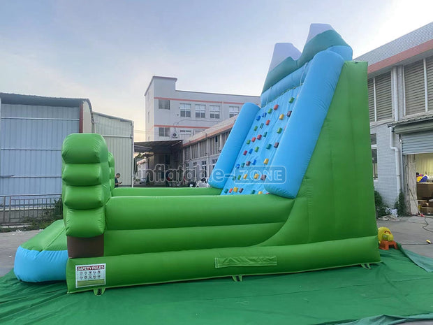 Inflatable Forest Theme Climbing Wall Bounce House Climbing Sports Game