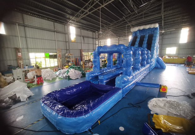 Waterproof Inflatable Long Water Slip N Slide Blow Up Water Slide Wih 6 Years Warranty