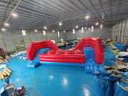 Inflatable Big Balls Wipeout Run Sports Game Inflatable Obstacle Course