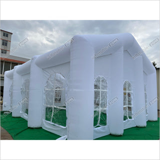 zelt 12x8m Weiß im Freien weiß l aufblasbare Hochzeitsfeier Zelt Esszimmer aufblasbares Camping Zelt aufblasen Zelt