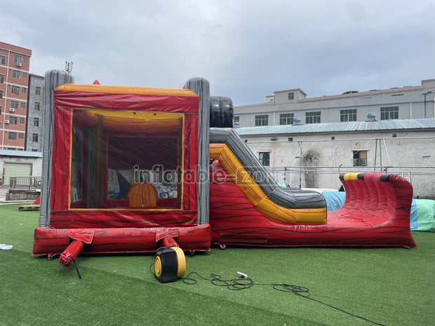 Inflatable Truck Bounce House Slide Combo Adventure All Fun Bouncing Castle Jumping House