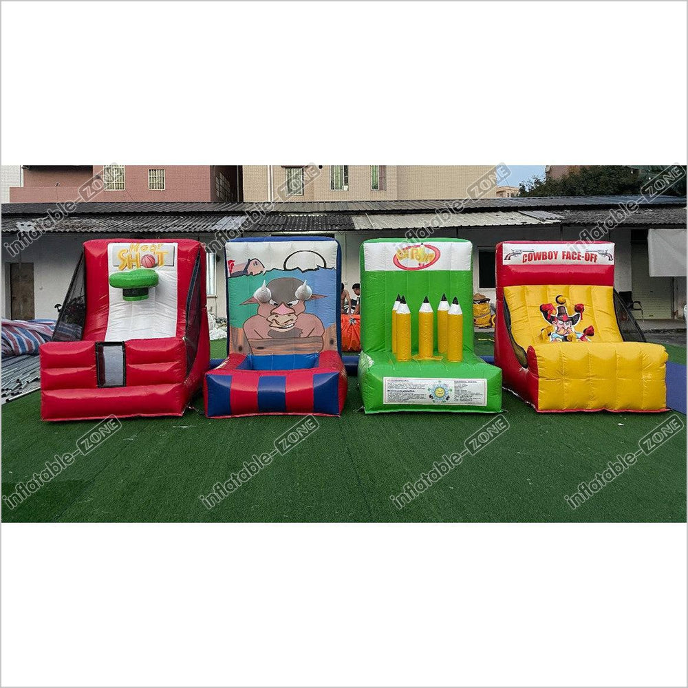 4 In 1 Inflatable Interactive Sports Game Family Carnival Game Balls S