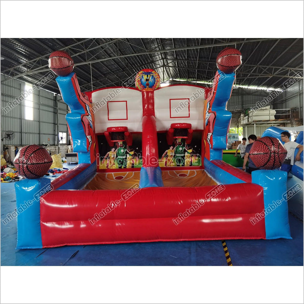Basketball Inflatable Chart Commercial Inflatable Basketball Shooting Stars Interactive Sports Gam ...