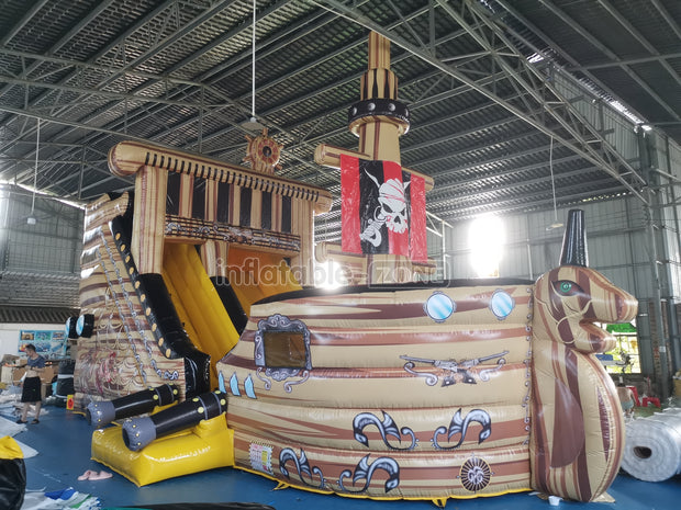 Inflatable Pirate Ship Slide Bouncy House Blow Up Slide Jumper