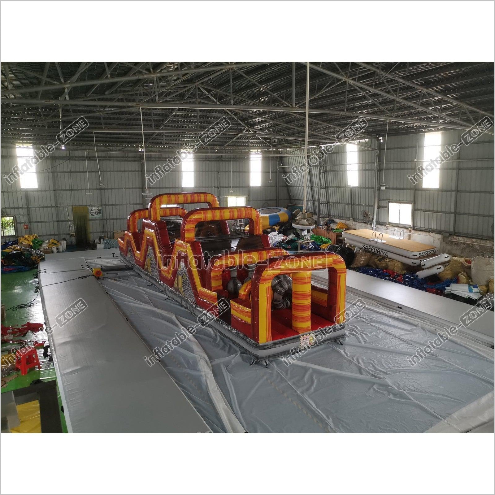 Ninja Course Inflatable Inflatable Obstacle Course Bounce House Ninja Warrior Course Indoor ...
