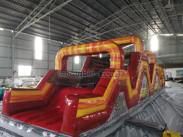 Inflatable Obstacle Course Bounce House Ninja Warrior Course Indoor Obstacle Course
