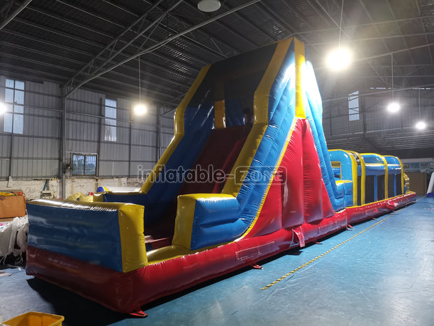 Team Playground Inflatable Obstacle Course Best Blow Up Backyard Climbing Bouncy Castle House