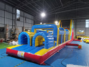 Team Playground Inflatable Obstacle Course Best Blow Up Backyard Climbing Bouncy Castle House