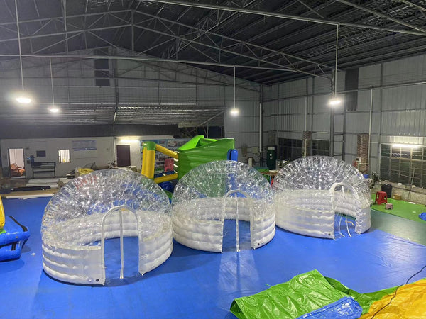Party Inflatable Clear Bubble Dome Tent White LED Night Club Tent