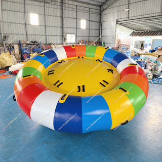 Water Game Online UFO Inflatable Disco Boat Water Rotating Gyroscope Inflatable Flying Towable Tubes For Boating - Inflatable-Zone
