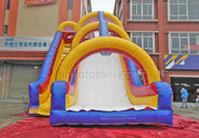 tripe inflatable slide,dubai inflatable slide,skier inflatable slide