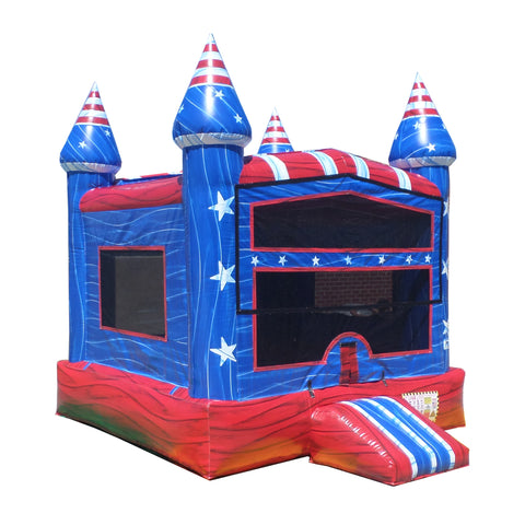 All American Bounce House Stars And Stripes Jumper Bouncy Castle Party Packages Near Me