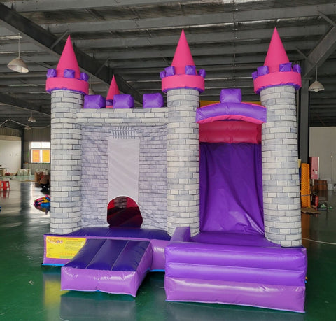 Purple Bounce Castle For Kids Party Event, Commercial Bounce House