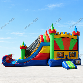 Jump into excitement with our 27ft Colorful Inflatable Bouncer Combo! This vibrant inflatable promises hours of bouncing fun for kids. Perfect for parties or events, it's the ultimate centerpiece for creating memorable moments. Let the colorful adventures begin with this delightful inflatable wonder!