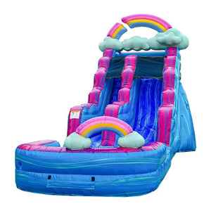 Imperfectly Commercial Grade Water Slide With Pool Inflatable Waterslides Bouncing All Around Party
