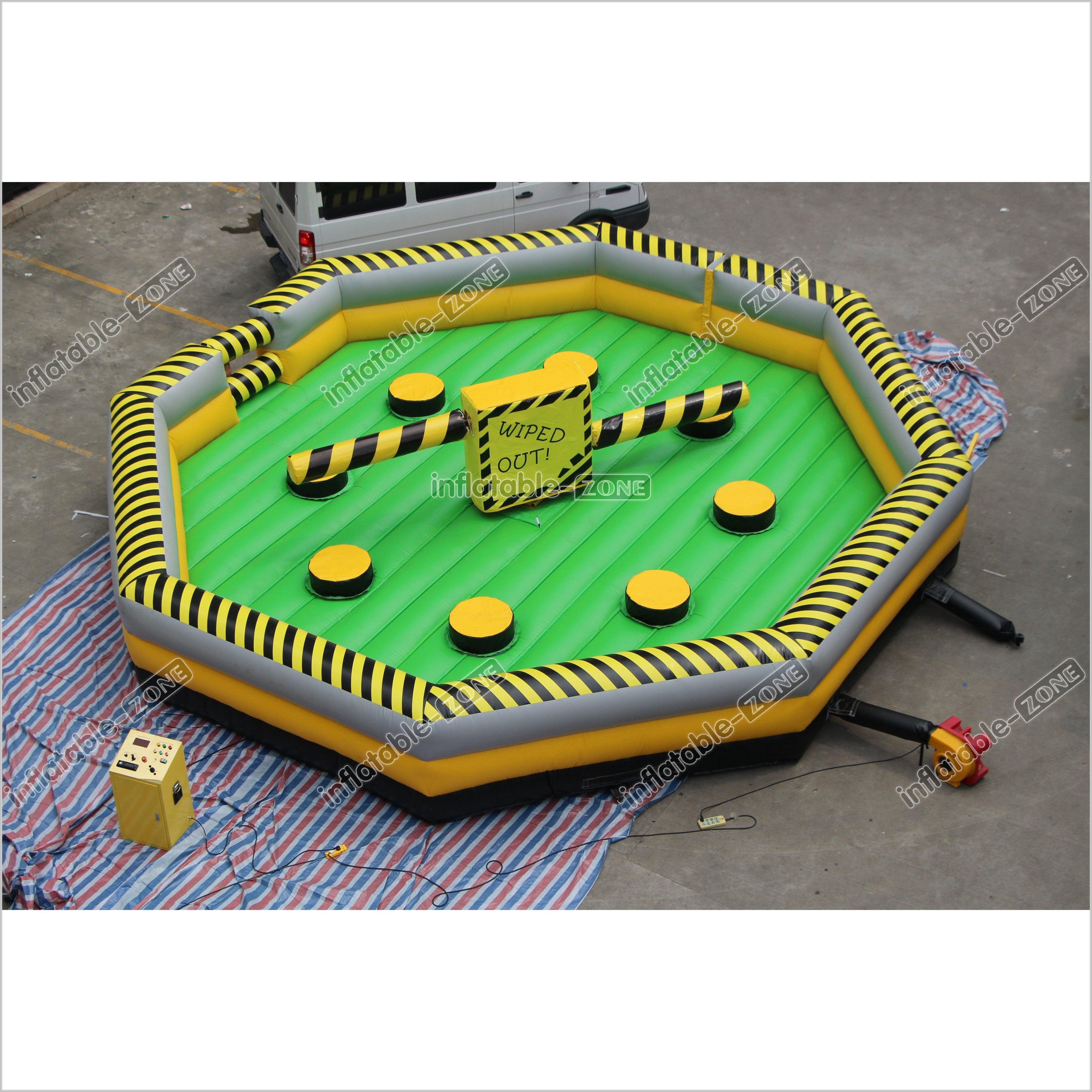 Giant Outdoor Inflatable Meltdown Challenge Eliminator Inflatable Wipe ...