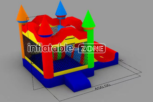Inflatable-Zone Design Commercial Bounce House With Slide Inflatable Bouncer Combo Bouncy Castle Party