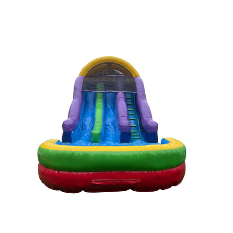 Multi Use Inflatable Slide Wet And Dry  Bouncer Water Slide Blow Up Pool Slide For Adults
