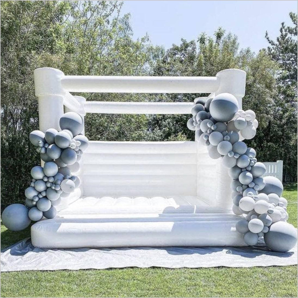 Wedding Inflatables White Wedding Jumpers Inflatable Bouncy Castle All White Bounce House
