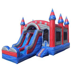 Bouncing Castle Near Me Combo Bounce House Jump And Double Slide Bouncer Inflatable