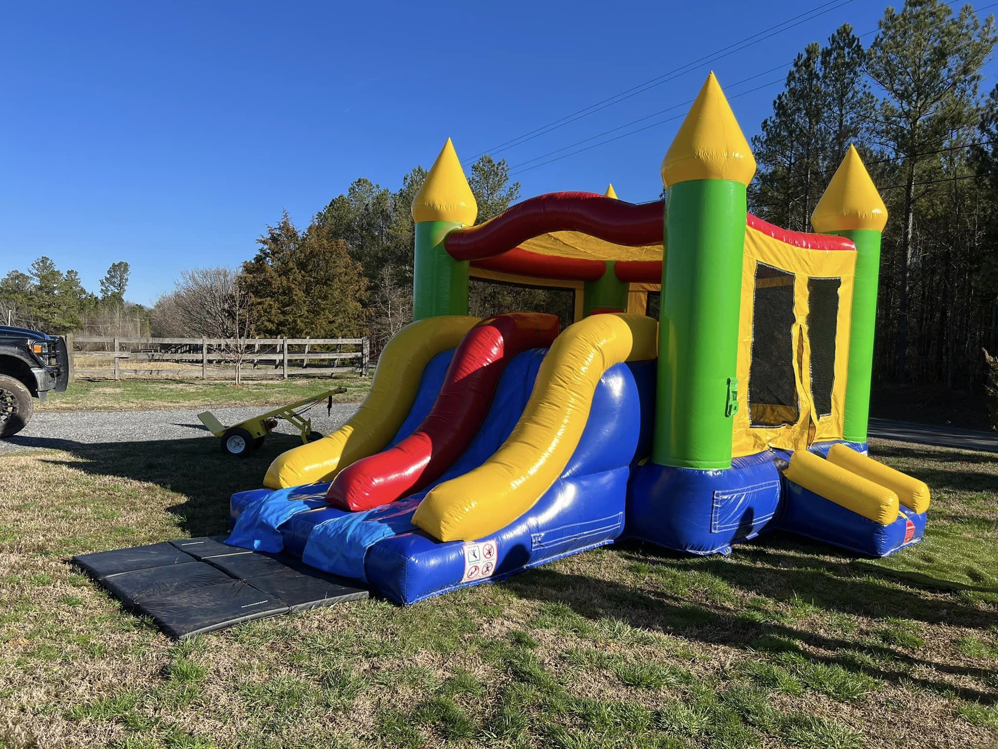 Bounce House Commercial Combo, Bounce House Inflatable Bouncer With Slides For Kids