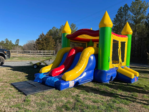 Bounce House Commercial Combo, Bounce House Inflatable Bouncer With Slides For Kids