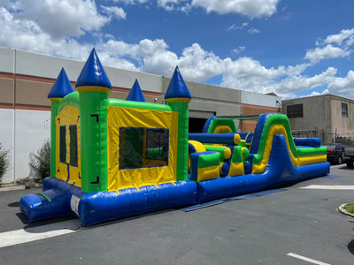 Modern Inflatable Bounce House Combo Park For Kids, Commercial Inflatable Bounce Castles Game