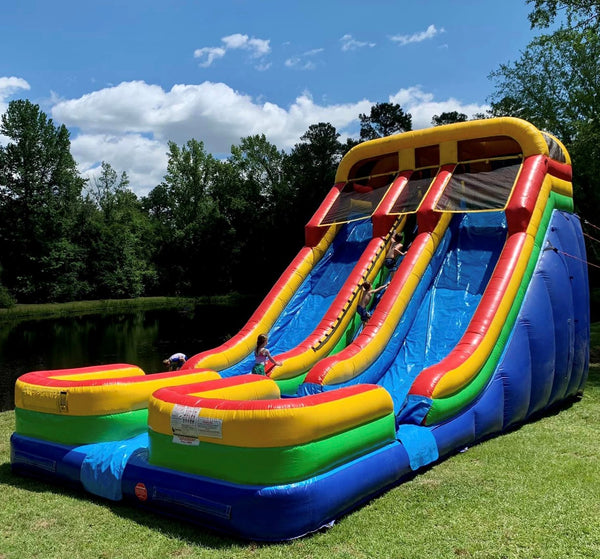 Commercial Giant Double Water Slides For A Summer Party