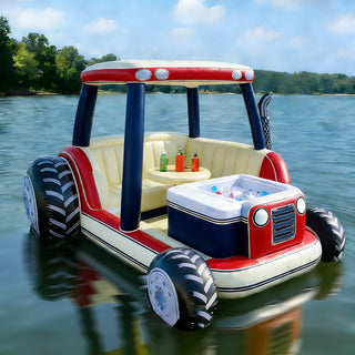 Gathering Spot Inflatable Tractor Lake Float Leisure Time Inflatable Tractor Float For Lake Days And Chilling Out