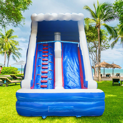 Inflatable Water Slide Bouncy Swimming Pool Blow Up Jumper Bouncing All Around Party