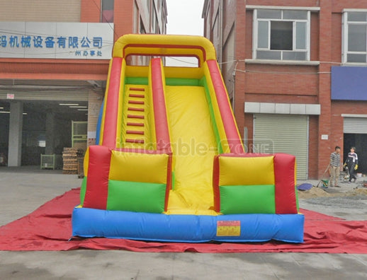 Inflatable minons slide,orange inflatable slide,curved inflatable slide