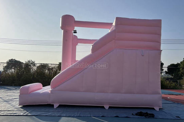 Pink Bounce House Combo Commercial Inflatable Slide Wedding Jumping Castle For Wedding Birthday Party