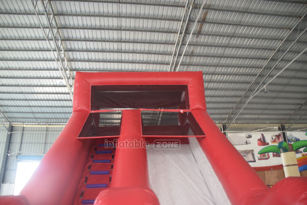 Commercial Inflatable Wet And Dry Water Slide Exciting Climb And Slide With Inflatable Splash Pool