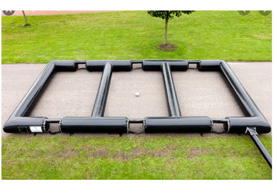 Triple Panna Inflatable Soccer Field Activites Outdoor Game 3v3 Inflatale Panna Soccer Arena Football Pitch