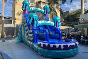 Deep Sea Jellyfish Waterslide Inflatable Pool Slide Nearby Best Outdoor Water Slide For Backyard
