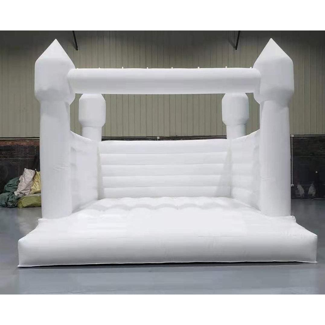 White Wedding Bounce House, Romantic White Bouncy Castle | Inflatable-Zone