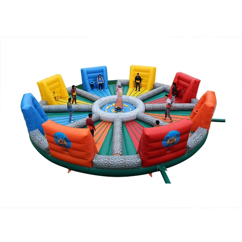 Popular Interactive Game Bungees Running Sports Hungry Hippo Chow Down Inflatable Game For Adults And Kids