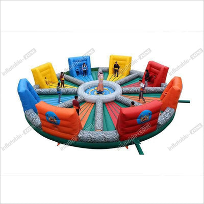 popular Interactive game bungees running sports hungry hippo chow down inflatable game for adults and kids