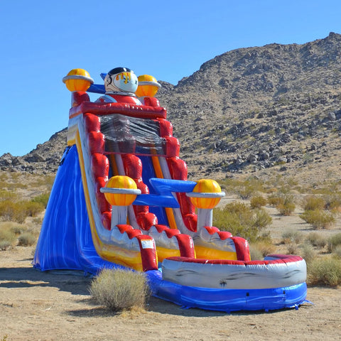 Orbit The Astronaut Inflatable Water Slide Fun Jump Waterslide Outdoor Blow Up Slide And Pool