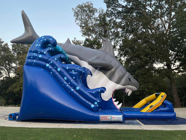 Inflatable Shark Water Slide, Giant Inflatable Water Slide For Adult