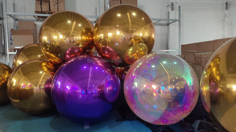 Inflatable Disco Mirror Balls Decoration Huge Disco Ball Inflatable Reflective Balloon